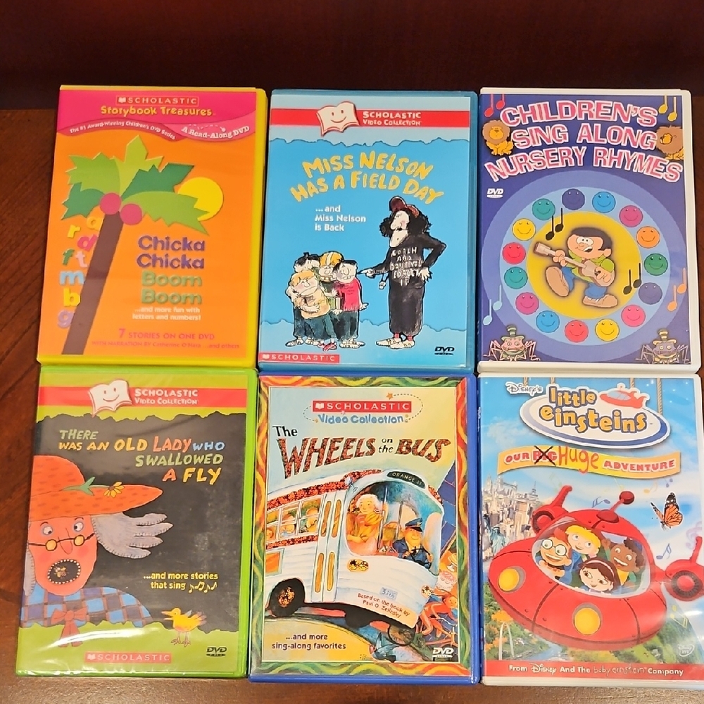 Scholastic Storybook DVD Set - Yellow, Blue, Red, Green